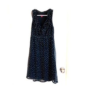 Little black polka dot dress